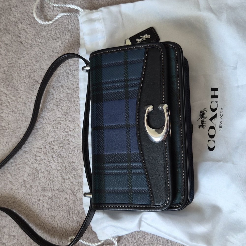 Coach Black and Blue mini bandit Crossbody Bag